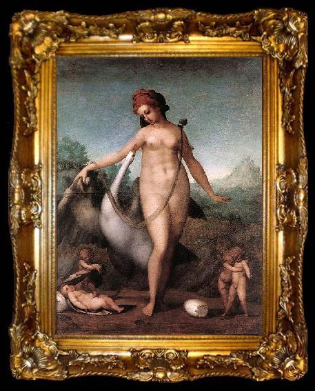 framed  Jacopo Pontormo Leda and the Swan, ta009-2